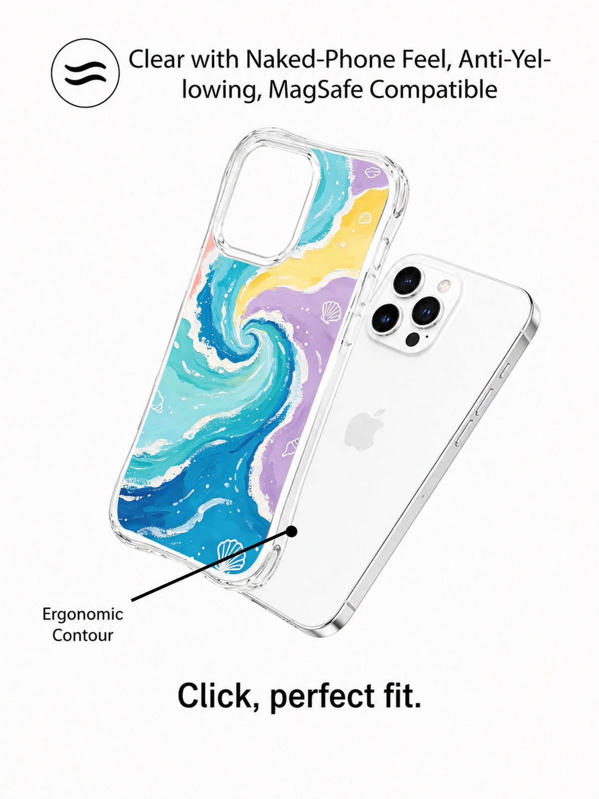 Supplied marketing graphic with unverified protection, fit or MagSafe statements