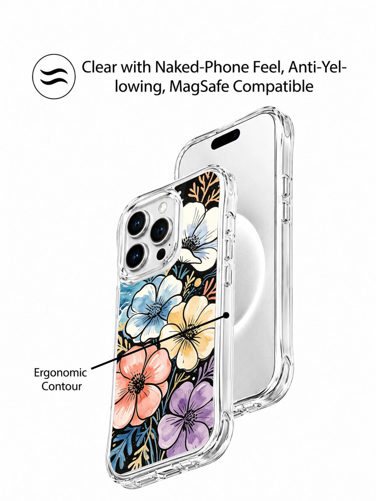 Supplied marketing graphic with unverified protection, fit or MagSafe statements