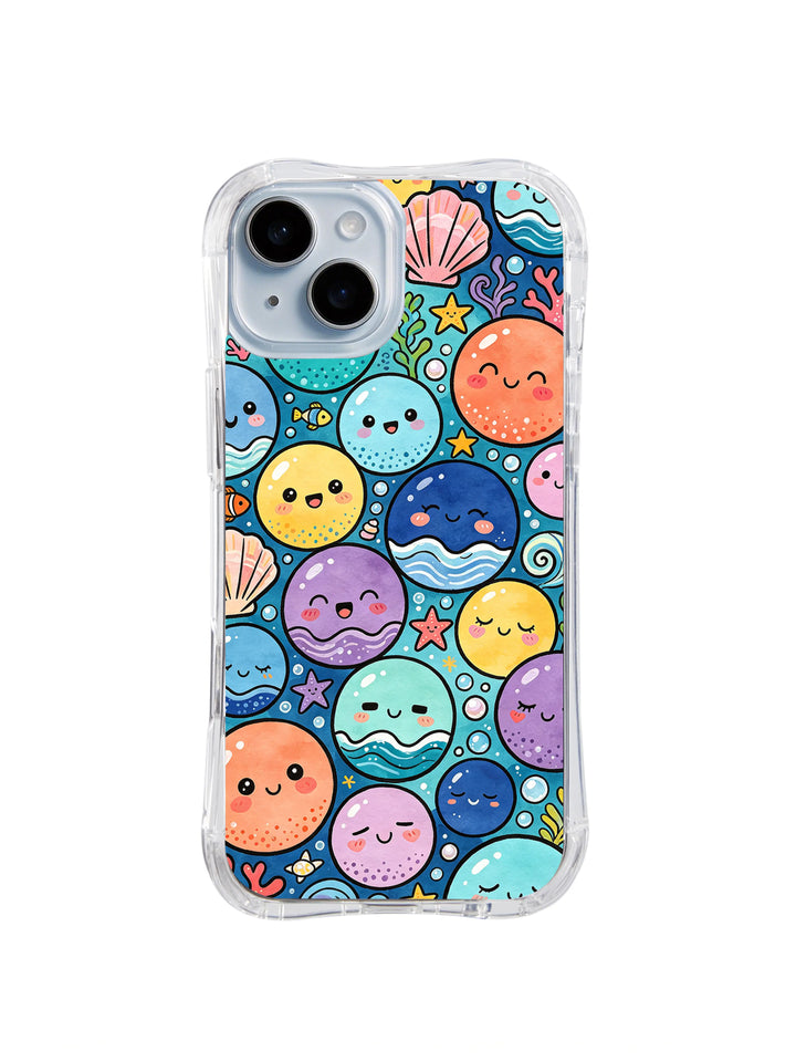 Ocean Mood Bubbles iPhone 15 Plus Case