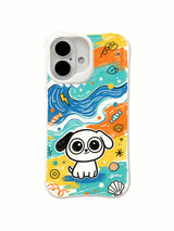 Ocean Puppy iPhone 16 Plus case coastal art front detail
