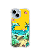 Sunlit Cove pattern for Ocean Signal Shapes iPhone 15 case