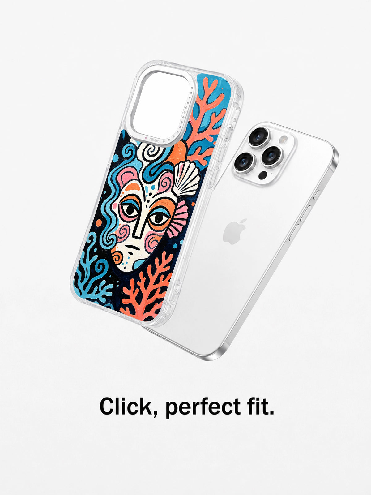 The Ocean Spirit Mask Art artwork gallery view 5 on an iPhone case