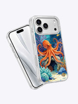 Octopus Orchard iPhone case angled product view