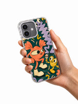 The Offbeat Parade iPhone 17 case shown in hand