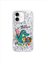 One Sock Knows the Way crocodile artwork — Tail-Sock Clue Finder
