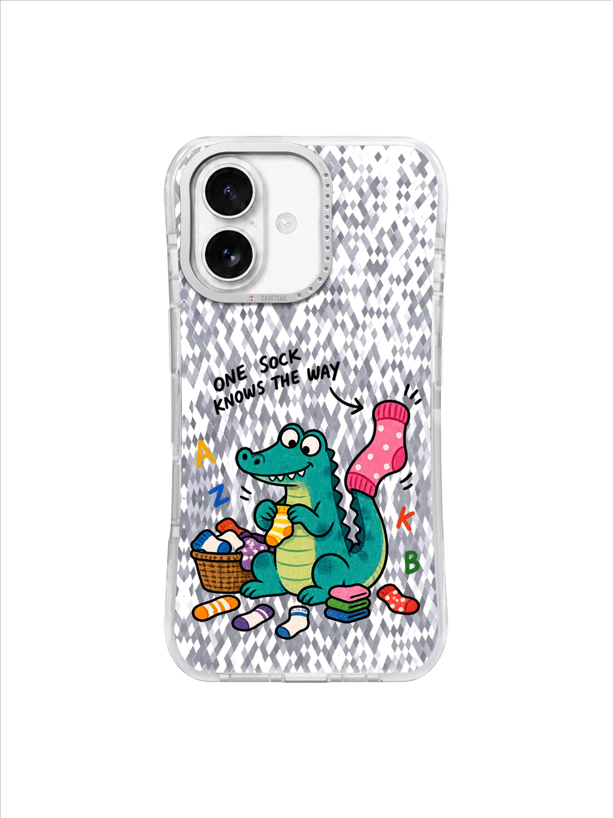 One Sock Knows the Way crocodile artwork — Crocodile Sock Compass