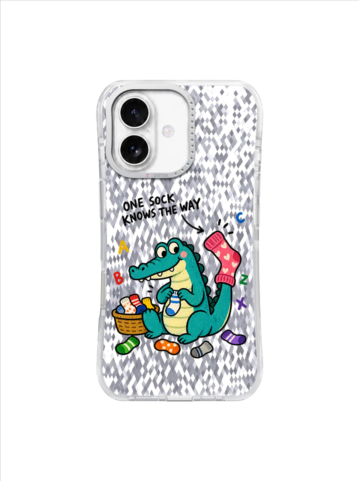 One Sock Knows the Way crocodile artwork — One-Sock Wayfinder