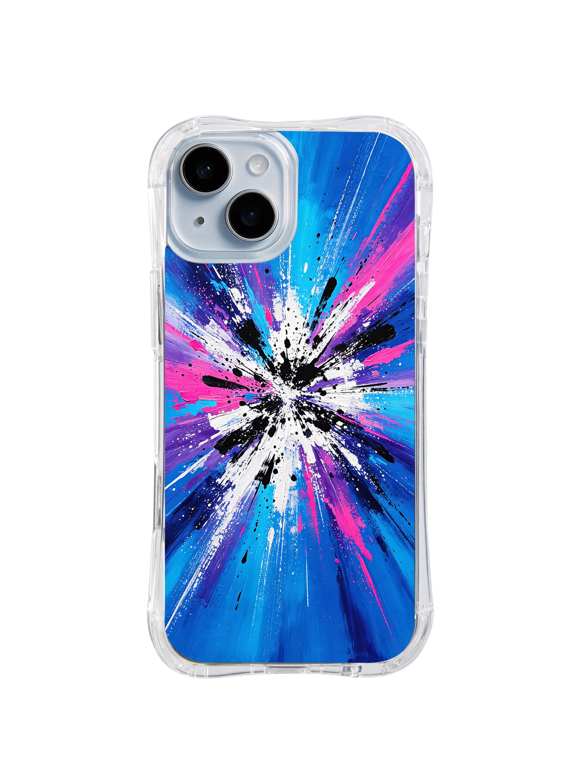 Orbital Impact Burst iPhone 15 Plus case front product view