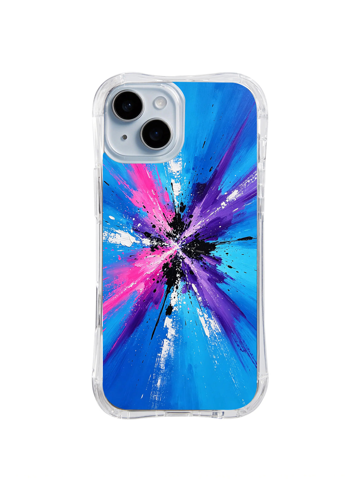 New Direction Collision blue pink iPhone 15 Plus case