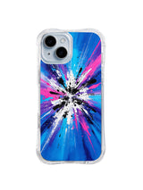 Orbital Impact Burst abstract collision iPhone 15 Plus case by Zara Vexley