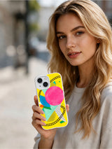 Orbit of Sweet Shapes iPhone 15 case lifestyle