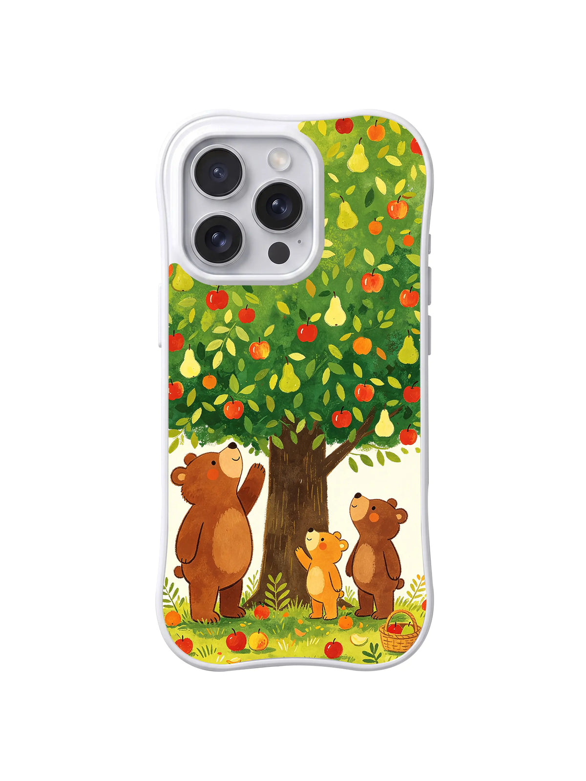 Family Under Fruit Tree pattern on iPhone 14 Pro Max case