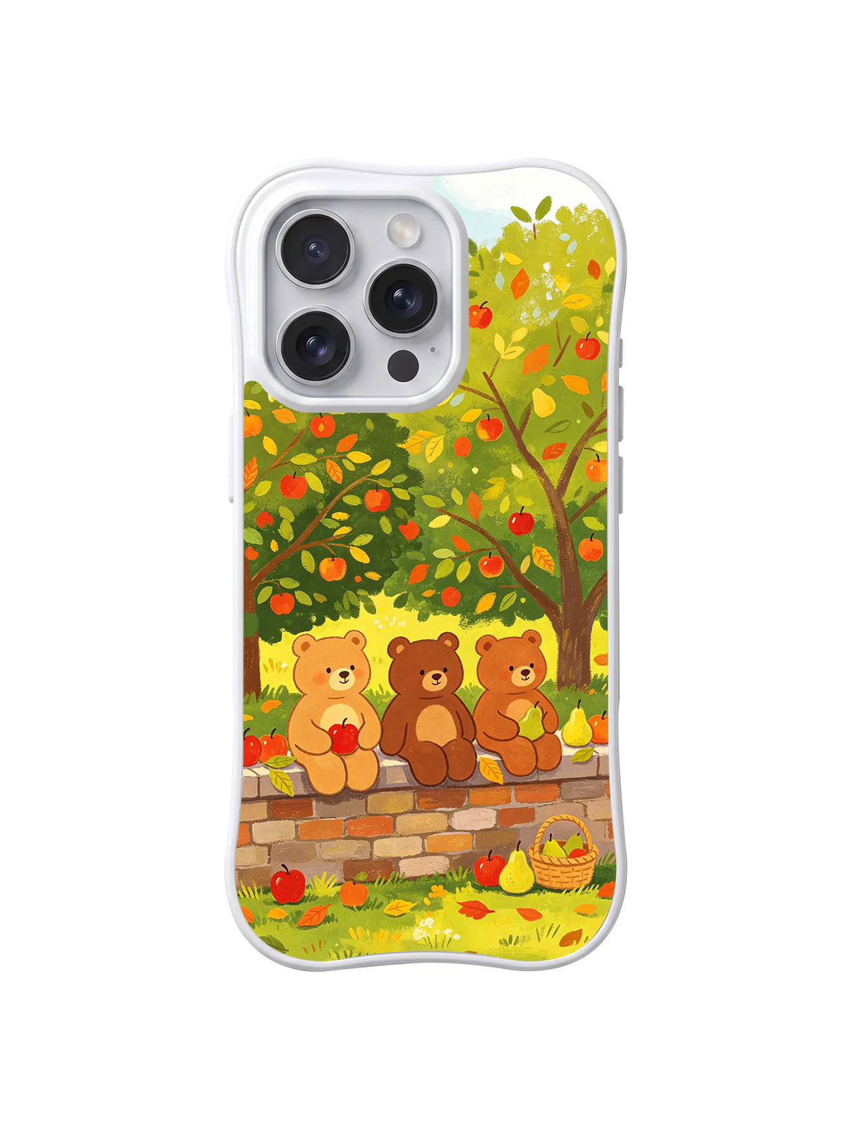 Orchard Wall Trio pattern on iPhone 14 Pro Max case