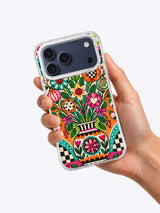 Ornament Bloom Garden iPhone 17 Pro Max case shown in hand