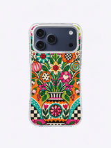 Ornament Bloom Garden iPhone 17 Pro Max case in Tangerine Heirloom Bloom artwork