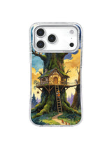 Owl Keeper Storm Bridge Amber Storm Crossing artwork on iPhone case