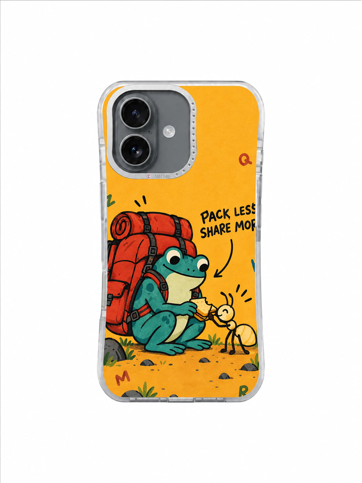 Share-More Trail artwork for Pack Less, Share More iPhone 16 Case