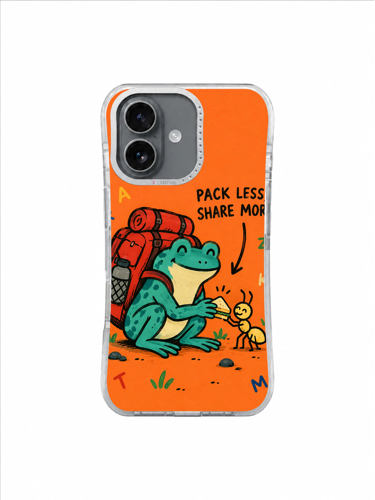 Tiny Ant Lunch artwork for Pack Less, Share More iPhone 16 Case