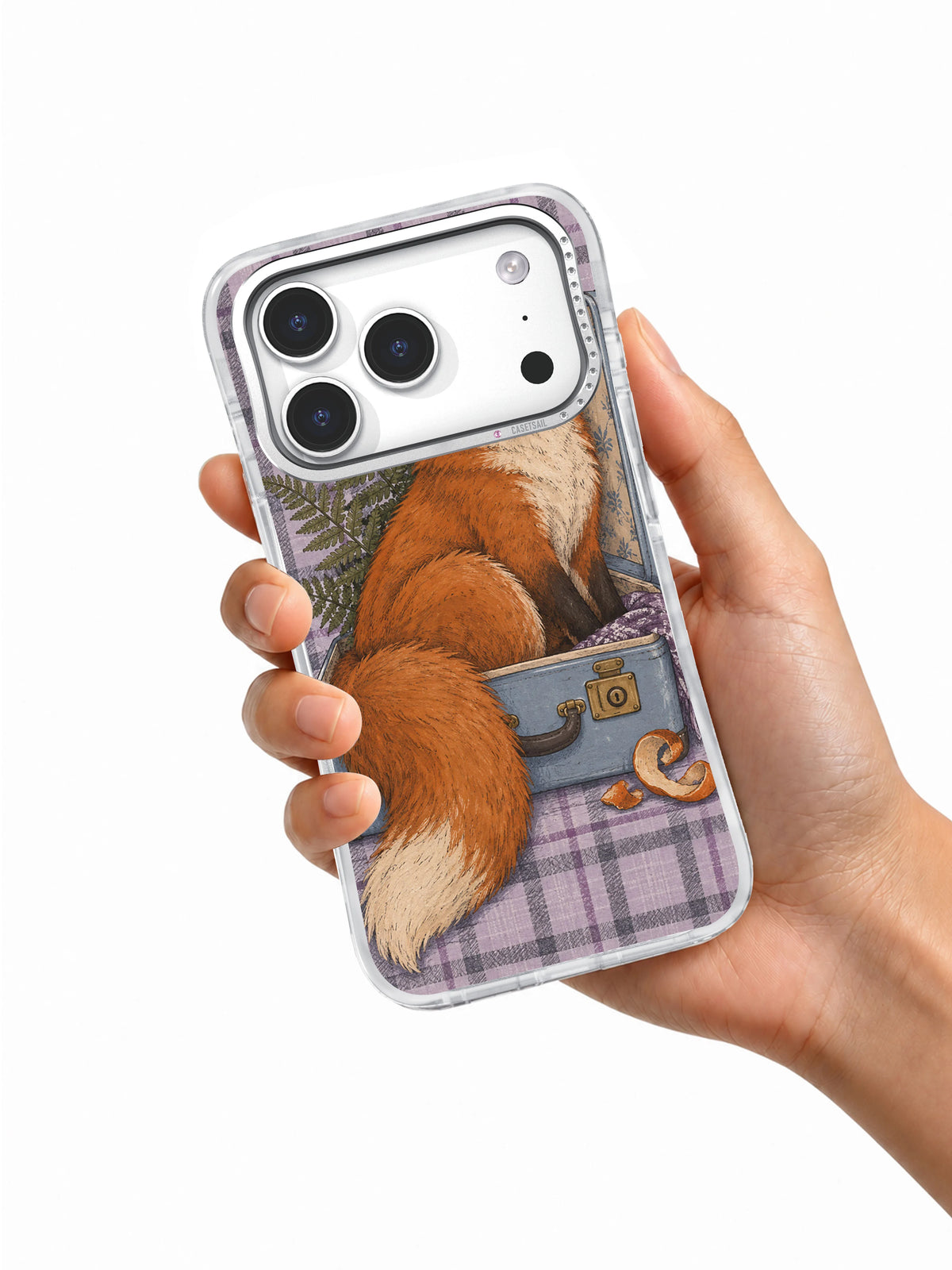 Packing a Season iPhone 17 Pro case held in hand