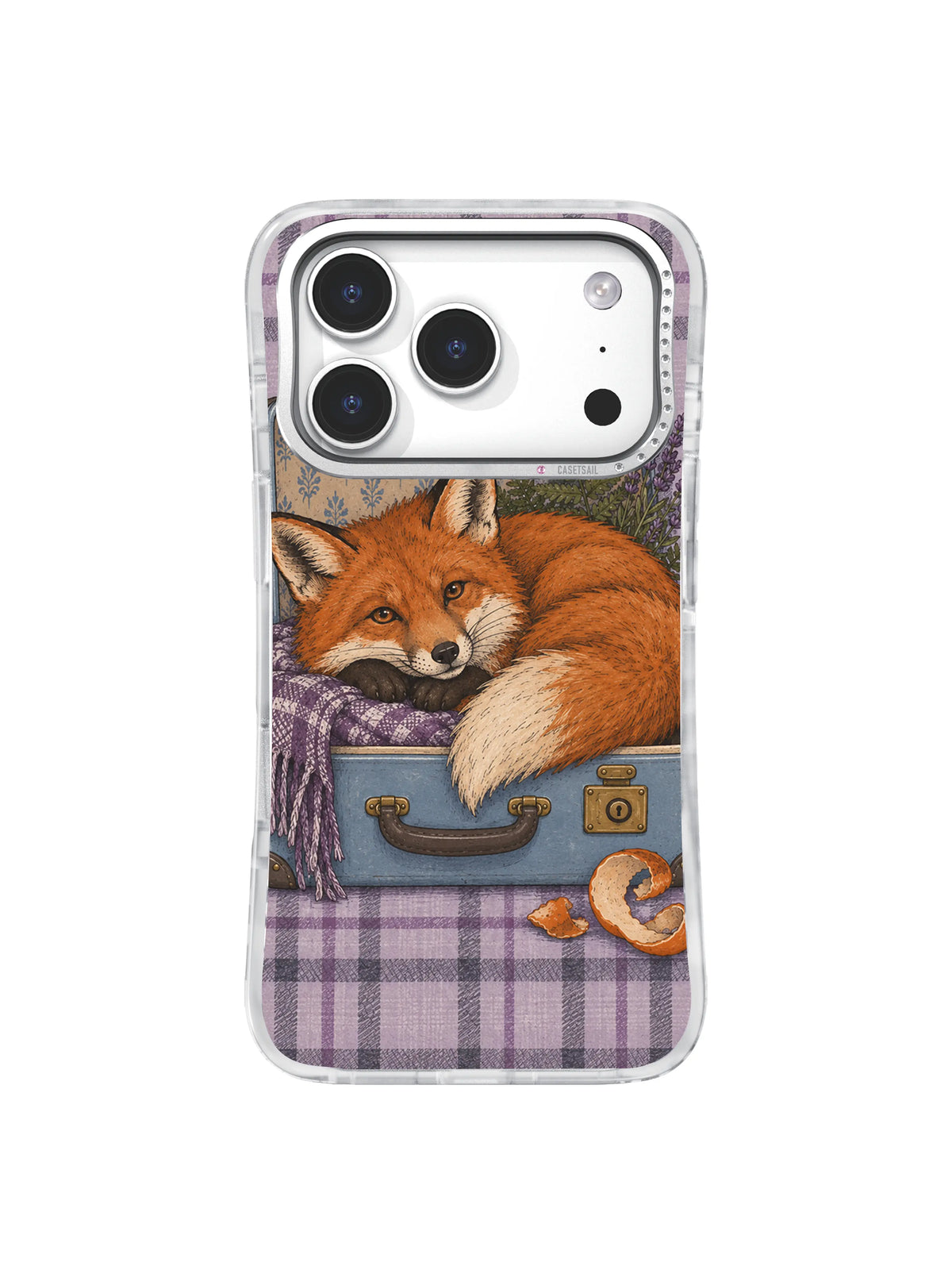 Packing a Season curled fox and autumn keepsakes iPhone 17 Pro case, pattern two