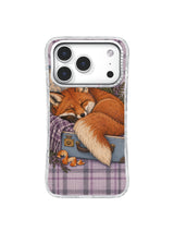 Packing a Season sleeping fox and open suitcase iPhone 17 Pro case, pattern four