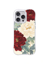 Painted Blossom Reverie peony art iPhone 15 Pro case front view