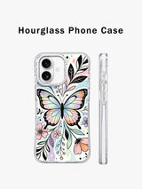 Butterfly garden iPhone 17 case magnetic charging view