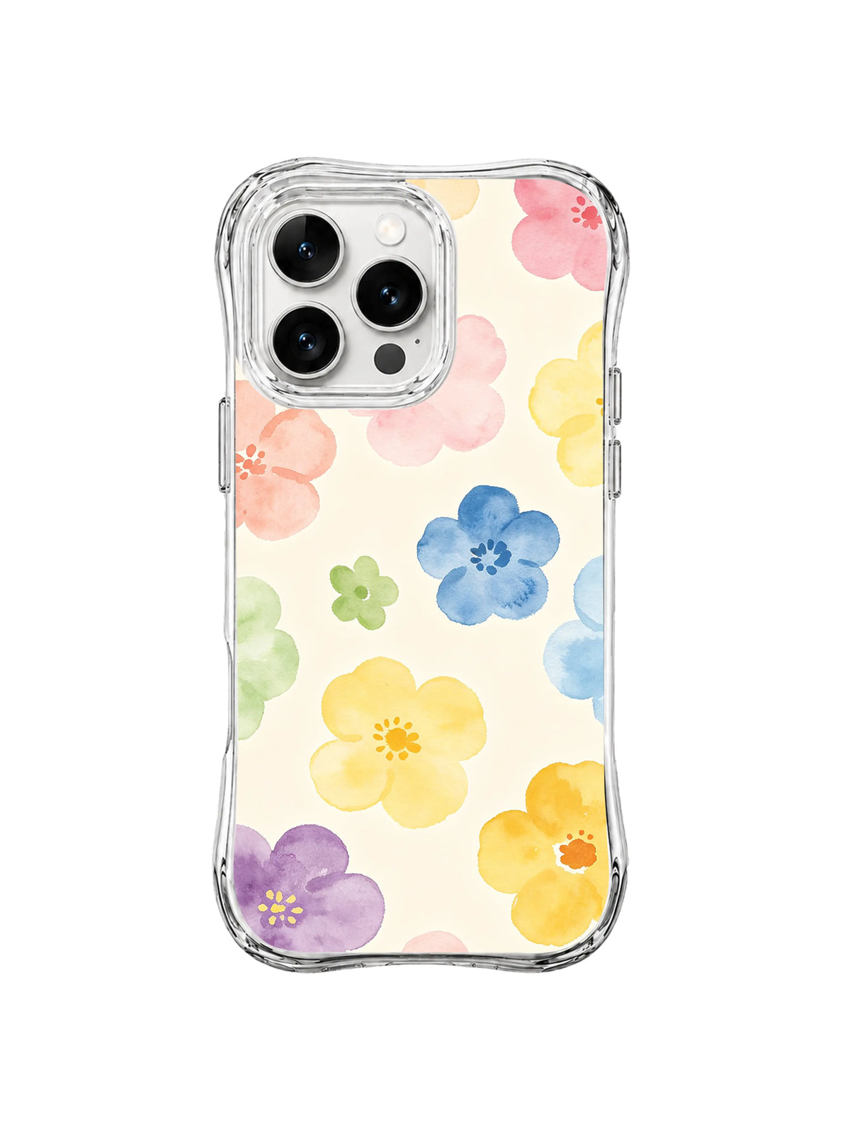Soft Petal Breeze: Ferah pastel çiçekler geniş beyaz boşluklar üzerinde süzülür.