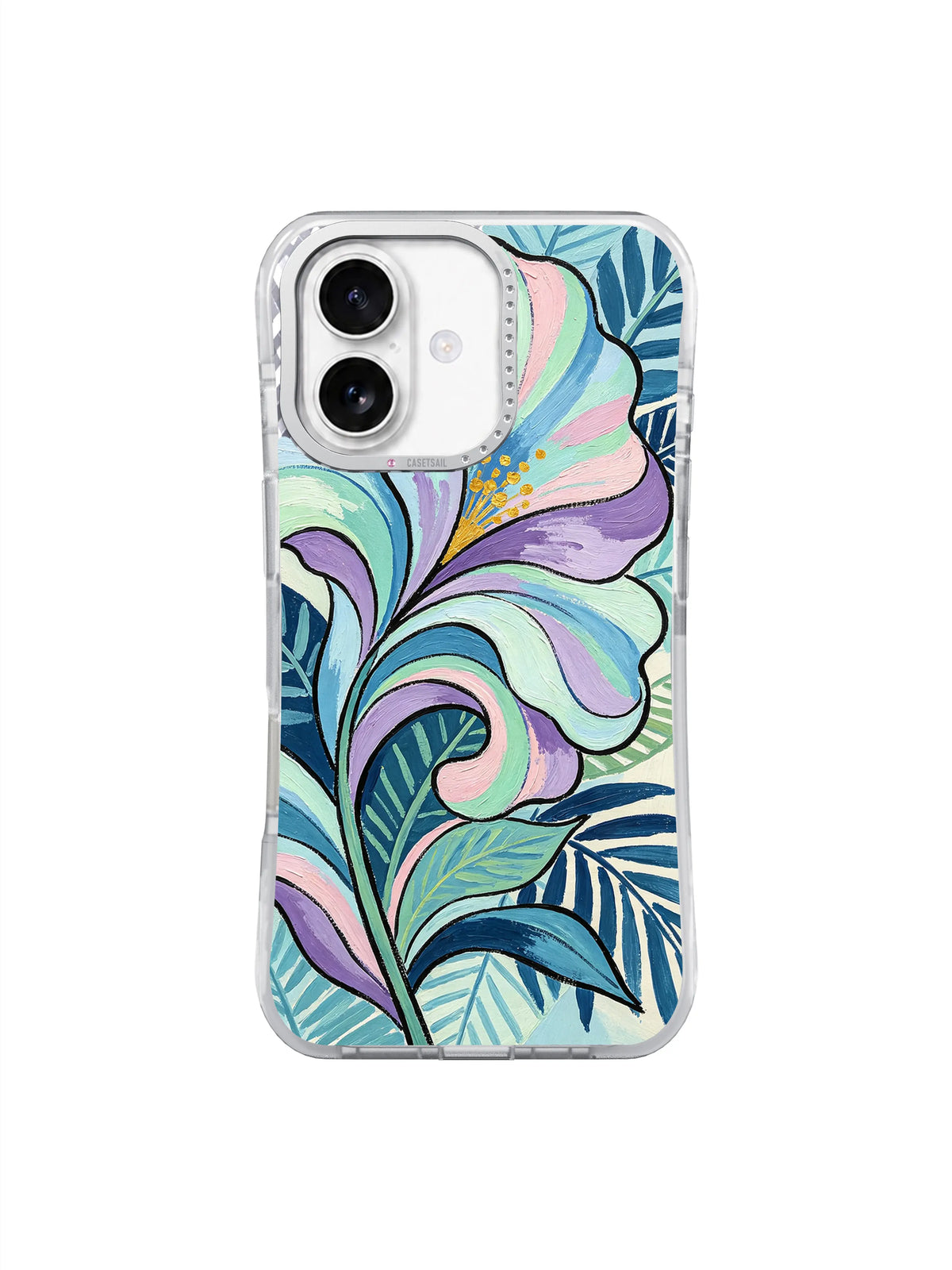 Blue Lavender Lily iPhone 17 case
