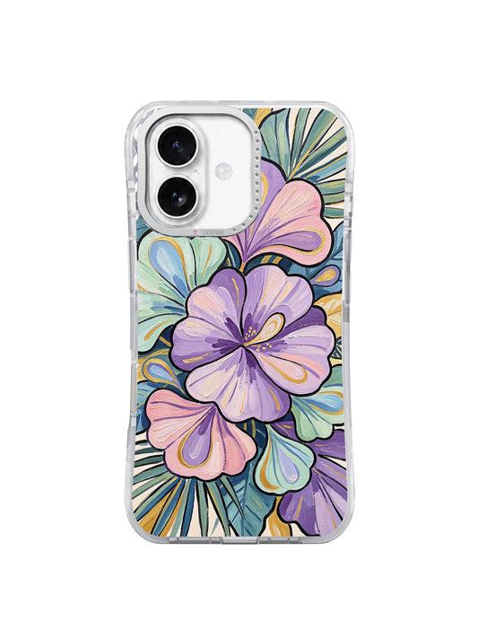 Pastel Garden Symphony floral iPhone 17 case front view