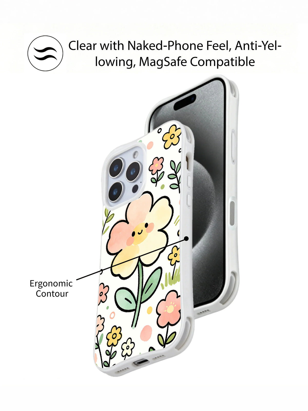 Supplied marketing graphic with unverified protection, fit or MagSafe statements