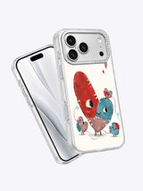 The Patchwork Heart Repair iPhone case angled product view