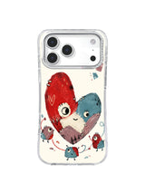 The Patchwork Heart Repair visible repair artwork on an iPhone case