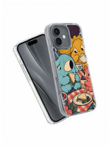 Angled view of The Pause Button Picnic iPhone 17 case