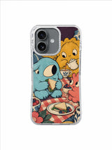 Pause Button Picnic pattern iPhone 17 case artwork