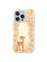 Floral Arch Deer pattern iPhone 14 Pro case
