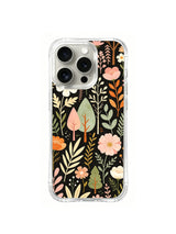 Peach Woodland Tales pattern iPhone 15 Pro case