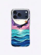 Cobalt Crescent Breaker celestial ocean iPhone case artwork