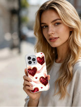 Pearl Ribbon Pulse leopard-heart and bow iPhone case gallery view 6