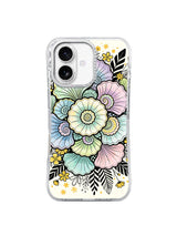 Pearl Tide Blossom floral iPhone 17 case front view