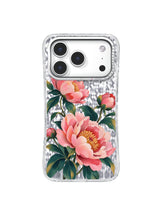 Golden Center peony artwork for iPhone 17 Pro case