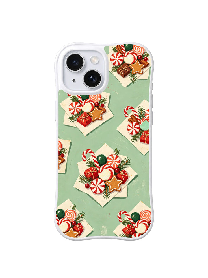 Peppermint Picnic iPhone 15 Case – Cute Christmas Candy Art