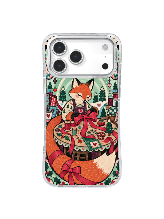 Peppermint Bow Workshop Peppermint Tailor Fox iPhone 17 Pro Max case pattern