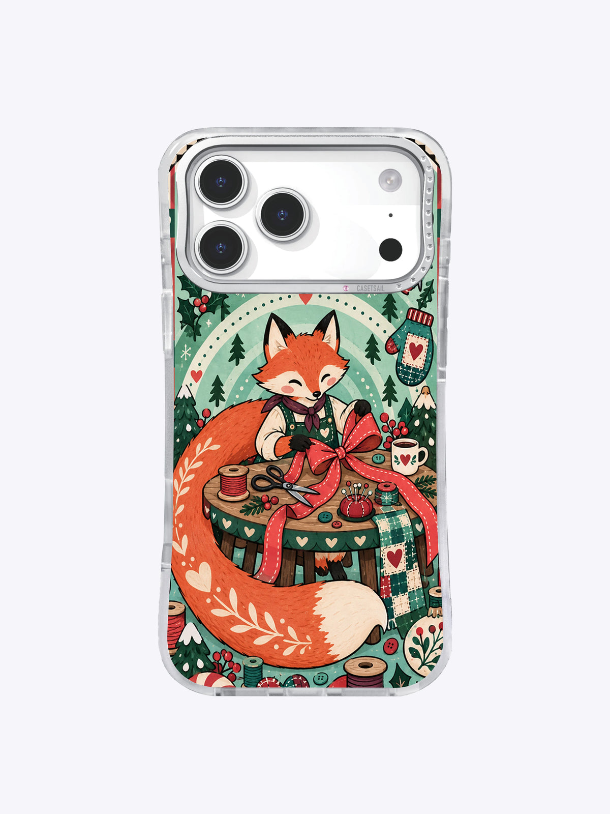 Peppermint Tailor Fox iPhone 17 Pro Max case front view
