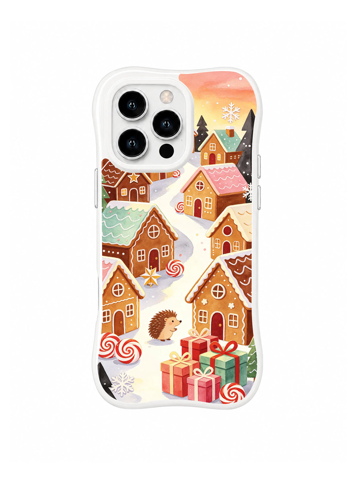 Star Roof Gingerbread Lane gingerbread village iPhone 15 Pro case