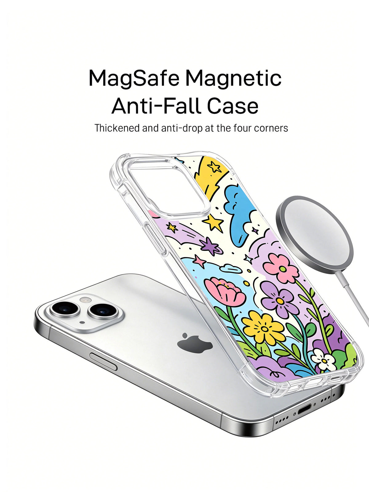 Petal Meteor Shower iPhone 14 case magnetic charging