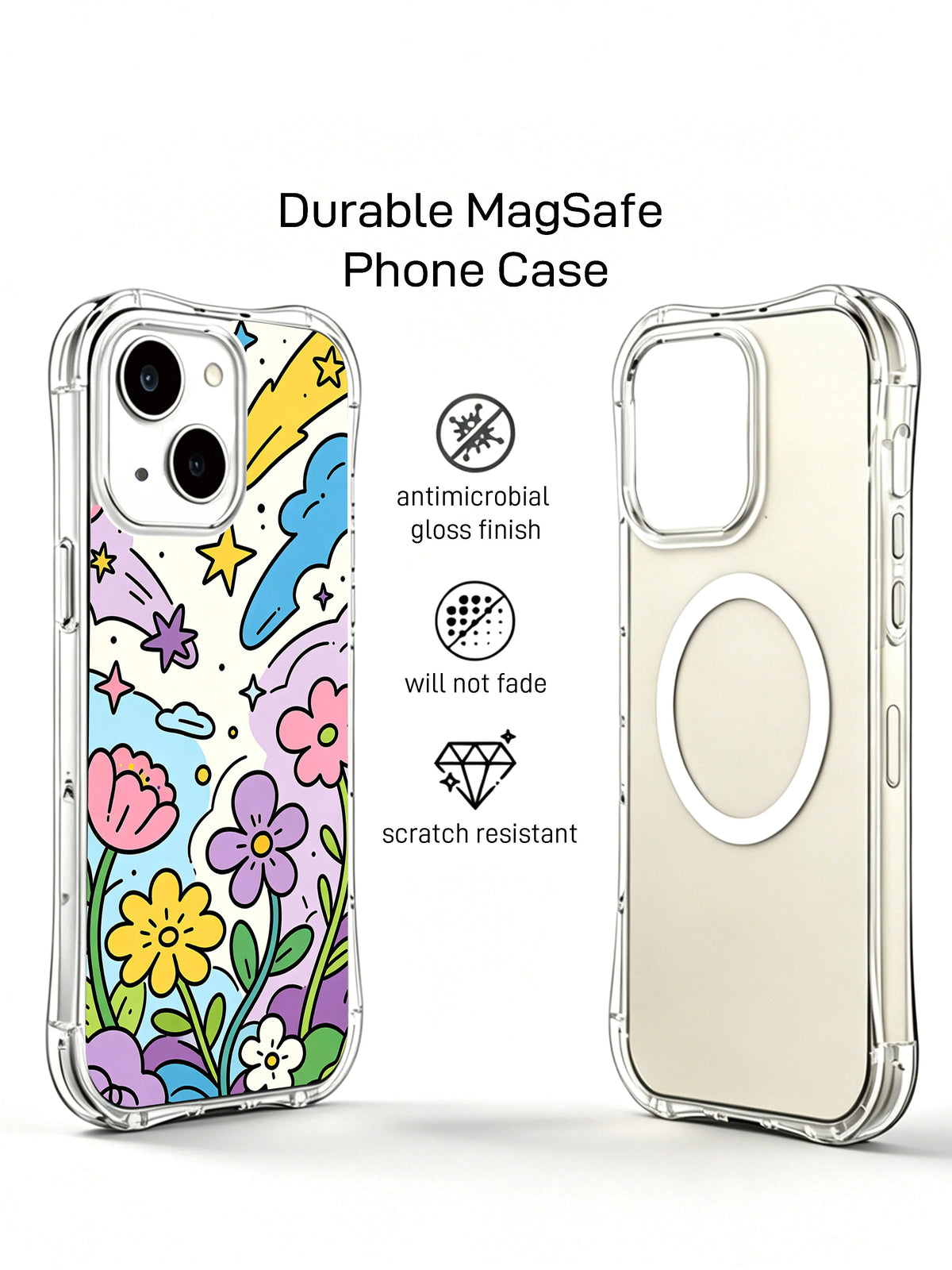 Petal Meteor Shower iPhone 14 case MagSafe view