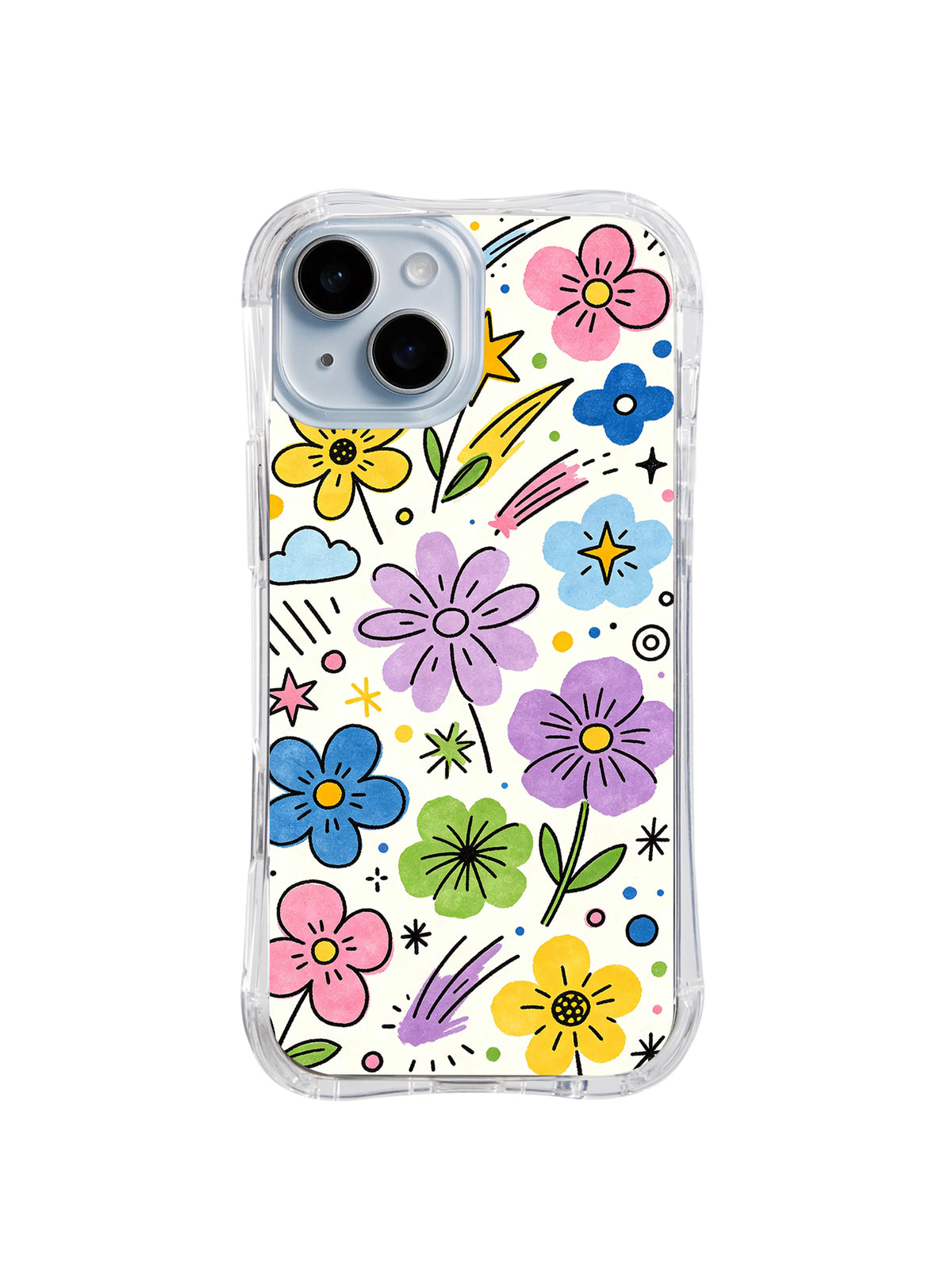 Wildflower Stardust pattern iPhone 14 case