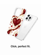 Petal Panther Sonata leopard-heart and rose iPhone case gallery view 4
