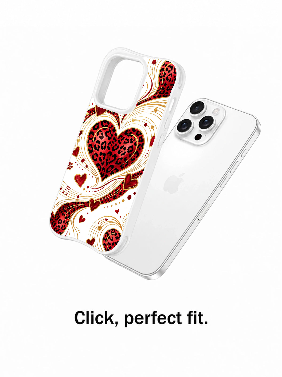 Petal Panther Sonata leopard-heart and rose iPhone case gallery view 4